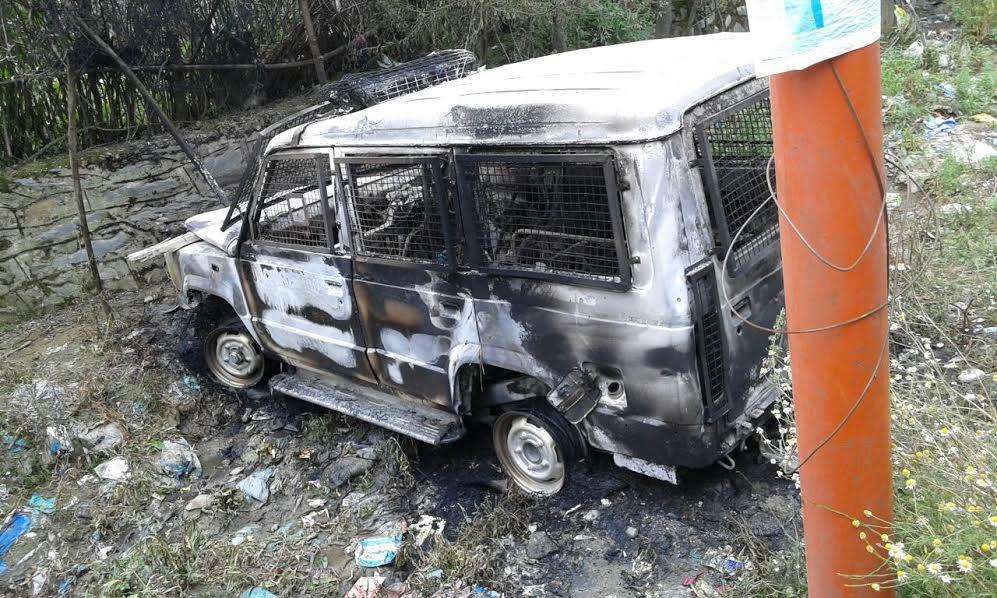 Local hit by police vehicle in north Kashmir