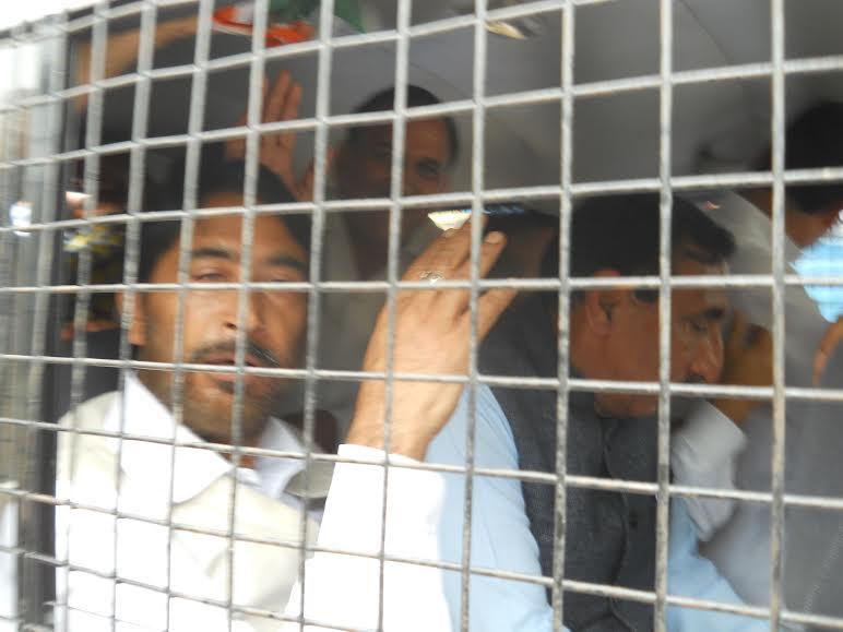 JK PCC chief leads protest rally in Srinagar