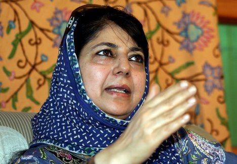 Mehbooba welcomes launch of Aasra