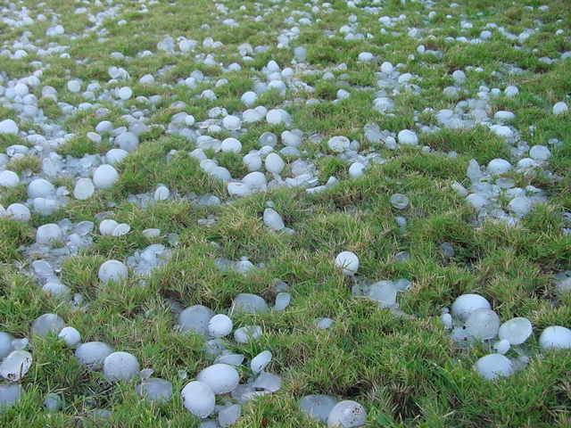 Hailstorm damges crops in Hangah Handwara
