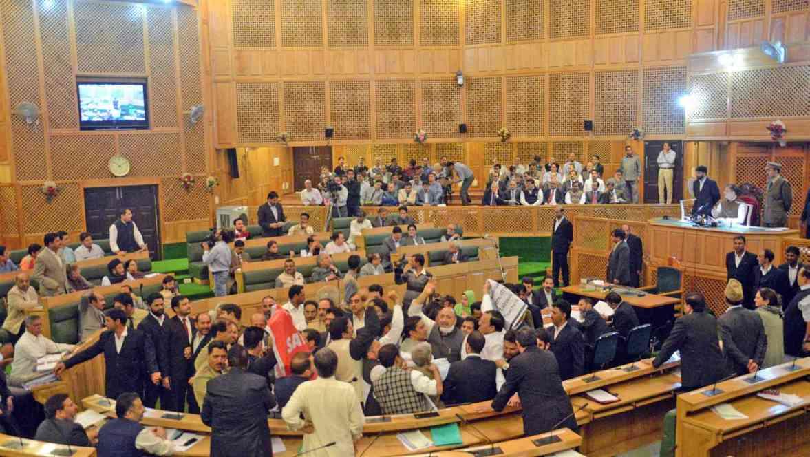 BJP- PDP legislators create uproar in Assembly over absence of ministers