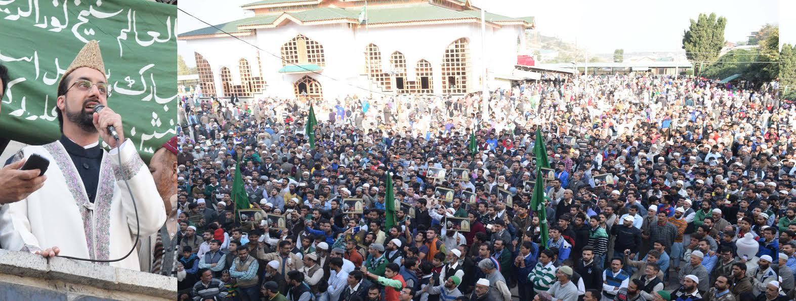 Don’t hack at leave, address root cause: Mirwaiz to Modi