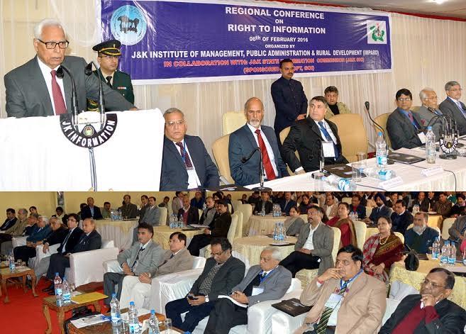 Governor inaugurates RTI Regional Conference