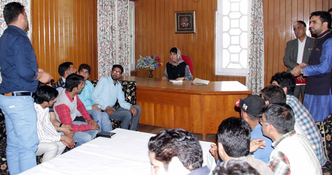 You are your best advocates, Mehbooba tells youth