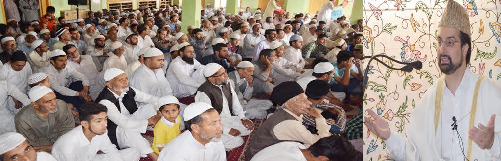 Problems faced by Ummah could not be resolved by mere wordplay: Mirwaiz