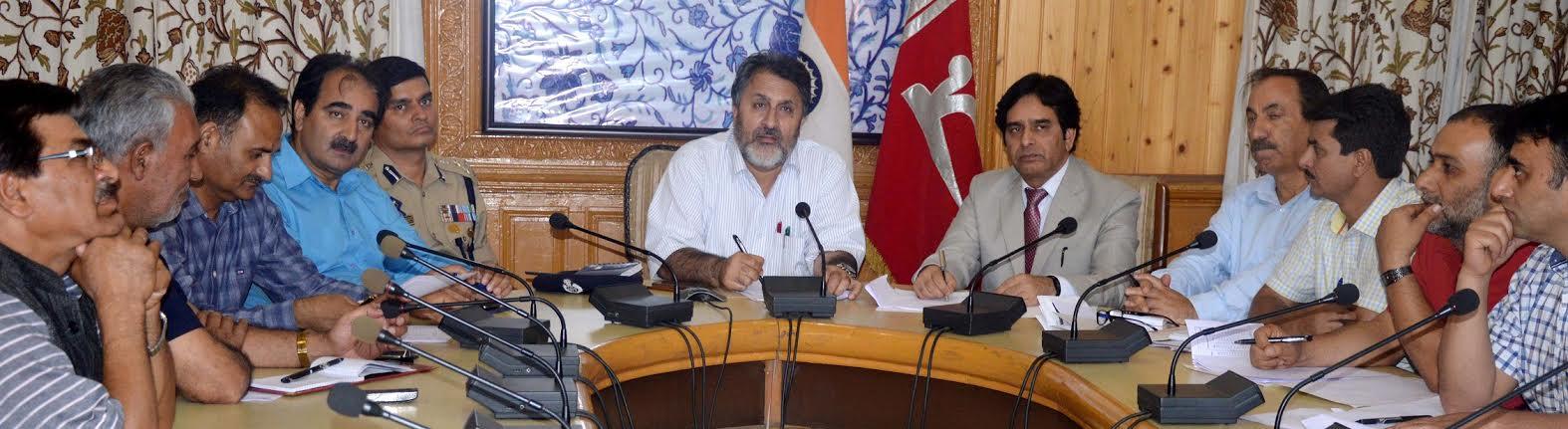 Div Com reviews law and order situation, supply position