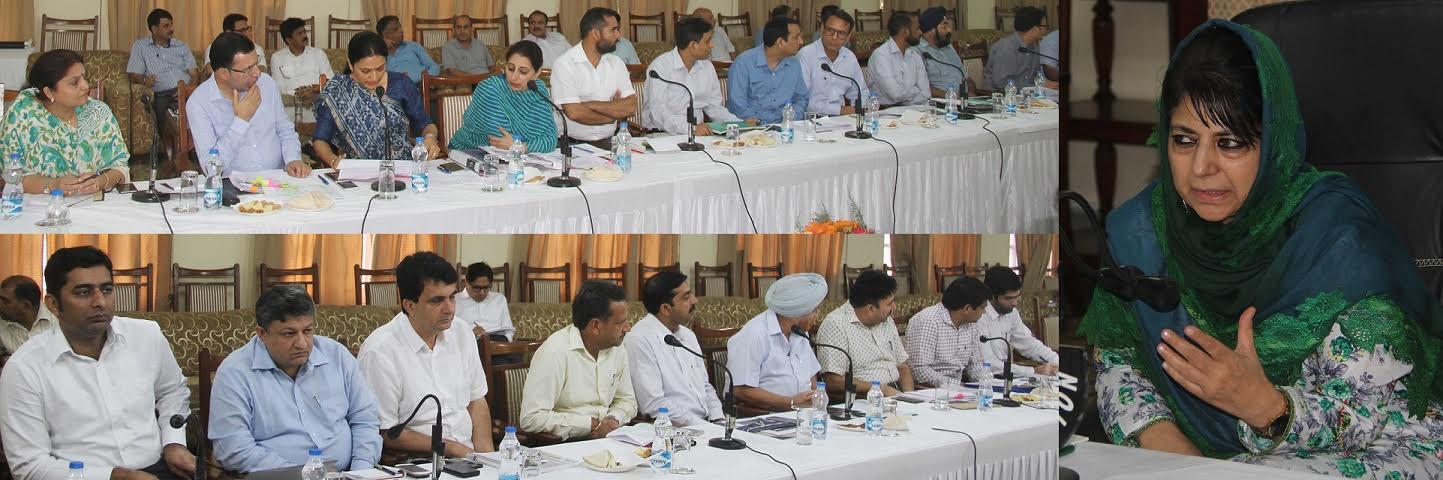 Mehbooba reviews functioning of Tourism Development Authorities
