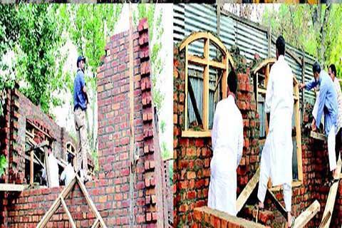 Illegal structures coming up in and around Dal Lake