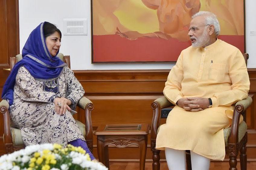 Mehbooba calls on PM Modi
