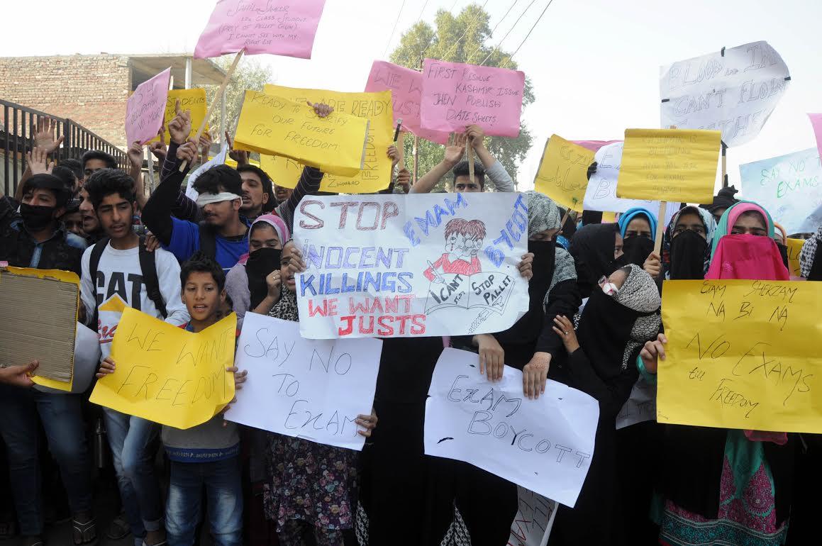 Students continue to protest over exams