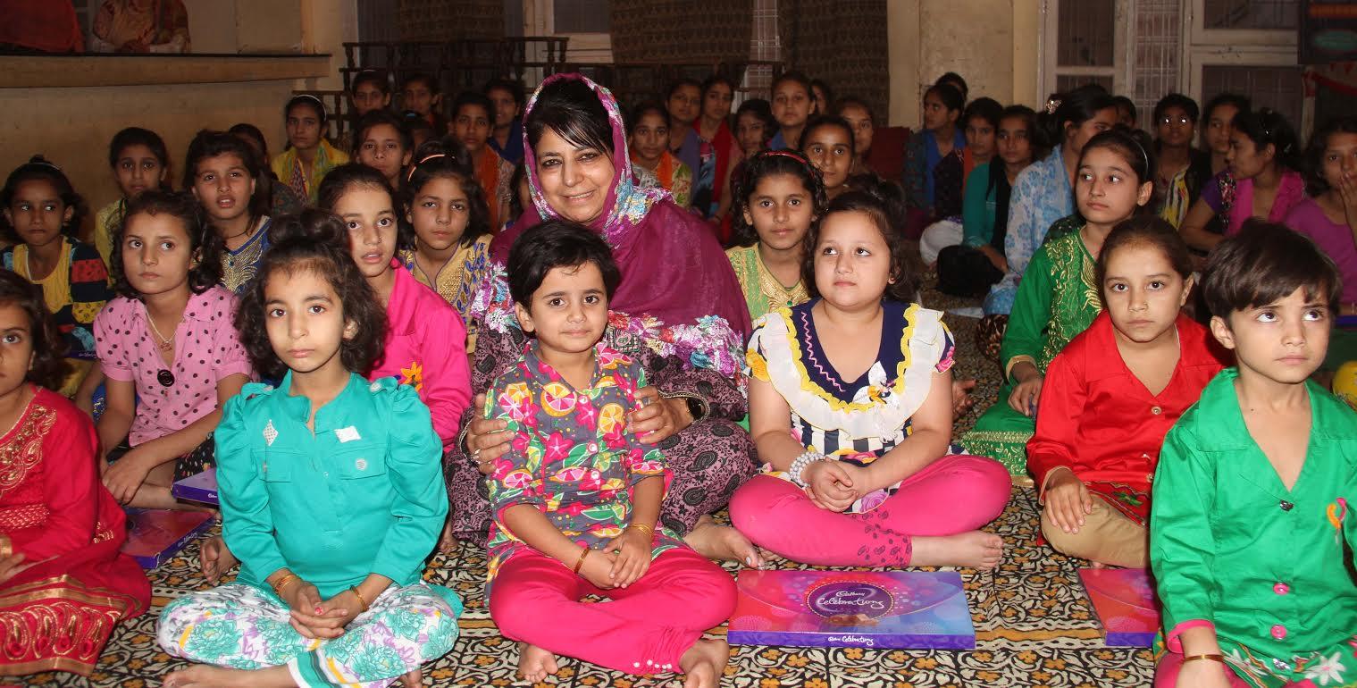 CM distributes sweets, gifts at old-age home, orphanage on Diwali
