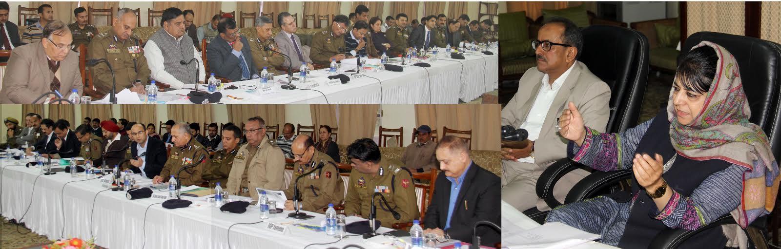 CM chairs meeting of DCs, Distt SPs; Reviews development, law & order scenario