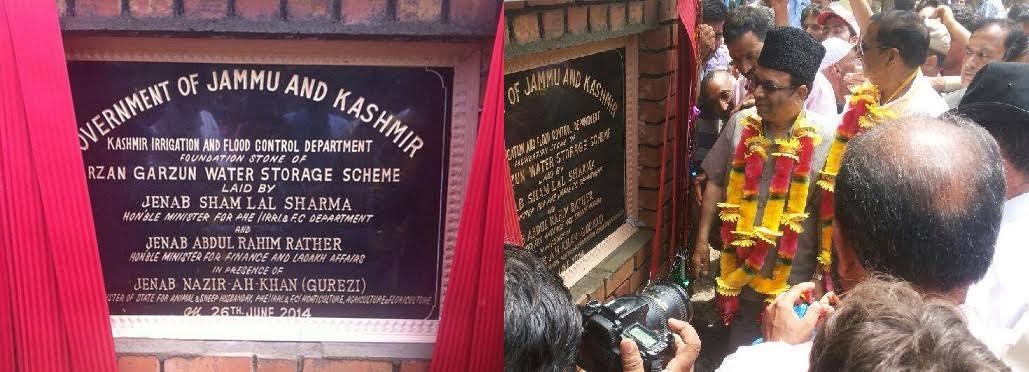 Laid by NC in 2014, Hanjura replaces foundation stone with his own name