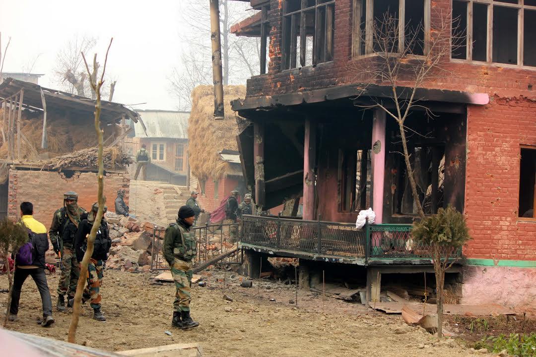Arwani encounter ends: Two ‘charred bodies’ of militants recovered