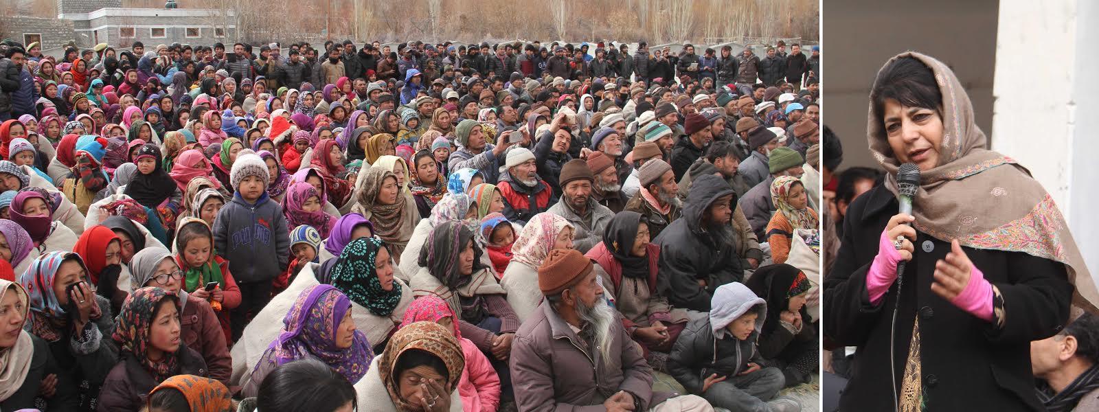 Mehbooba announces Tourism Development Authority for Nubra valley