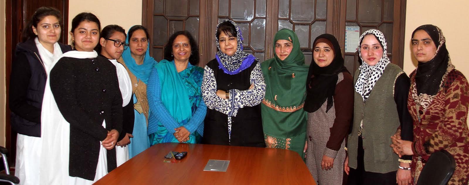 Traders, employees, students, people from far-flung areas call on Mehbooba