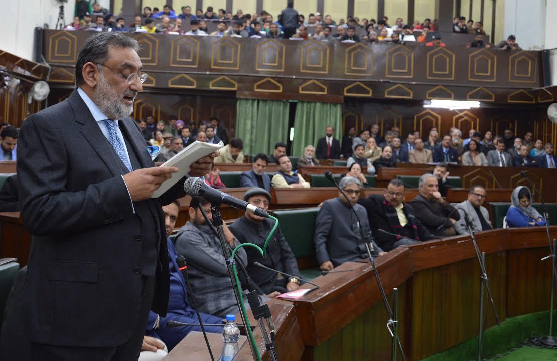 Drabu presents 2017-18 Budget in JK assembly