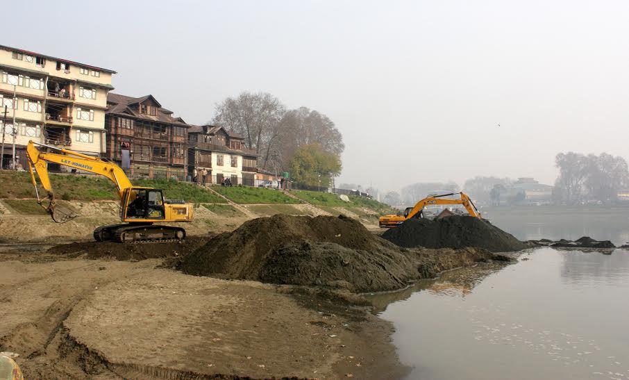 Slow process of dredging;