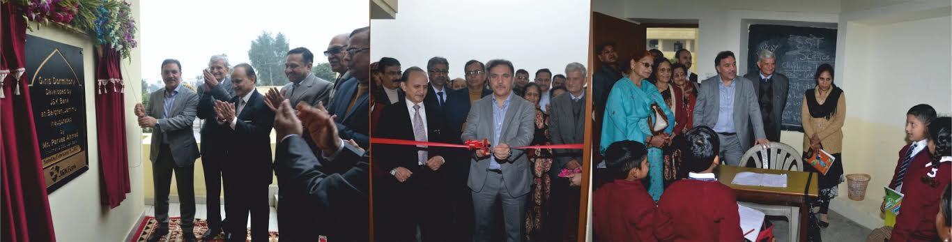 JK Bank dedicates dormitory for girls, three Smart Classes under CSR to Balgran