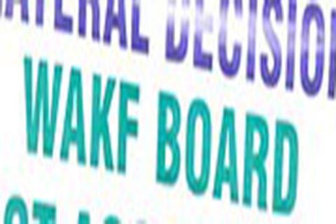 Who is responsible for Wakaf Board mess
