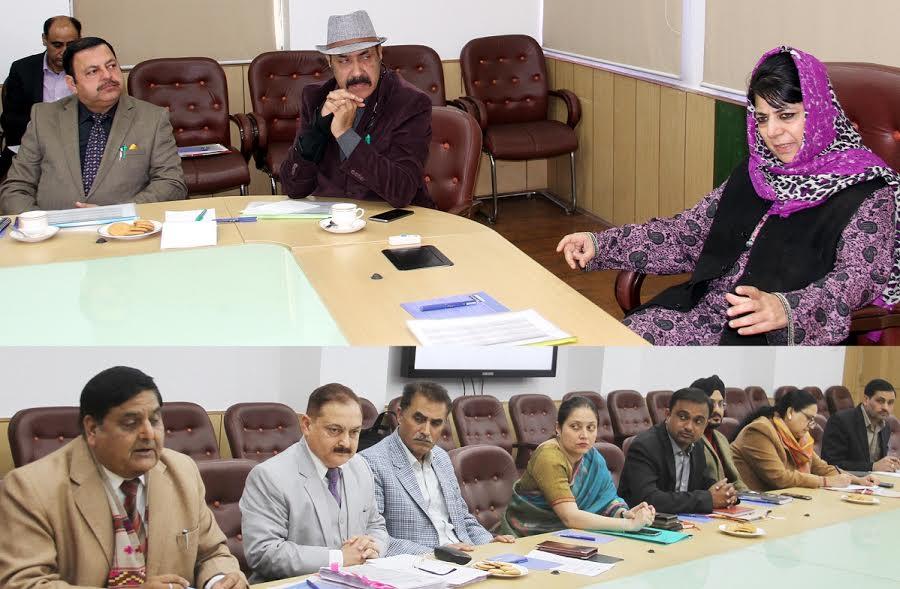 Mehbooba directs mainstreaming of disaster preparedness by all Departments