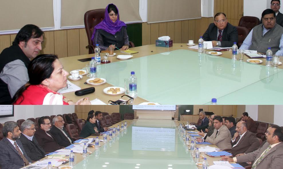 Mehbooba stresses on effective implementation of welfare schemes