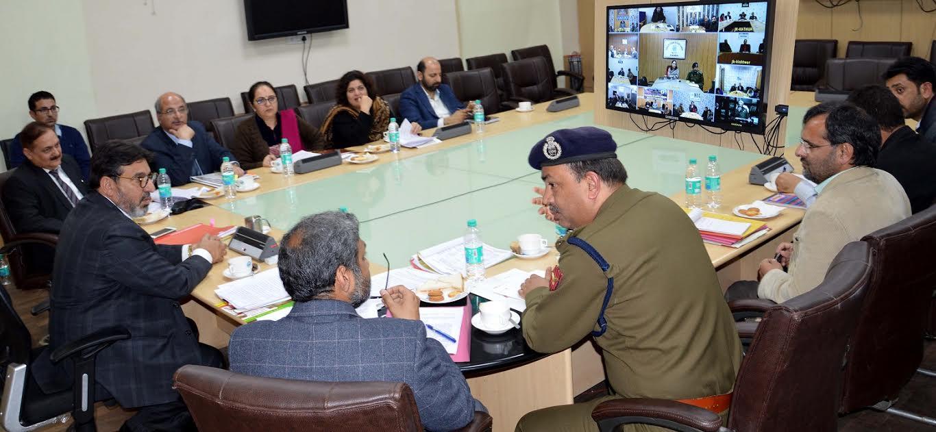 Altaf Bukhari reviews arrangements for Board examinations