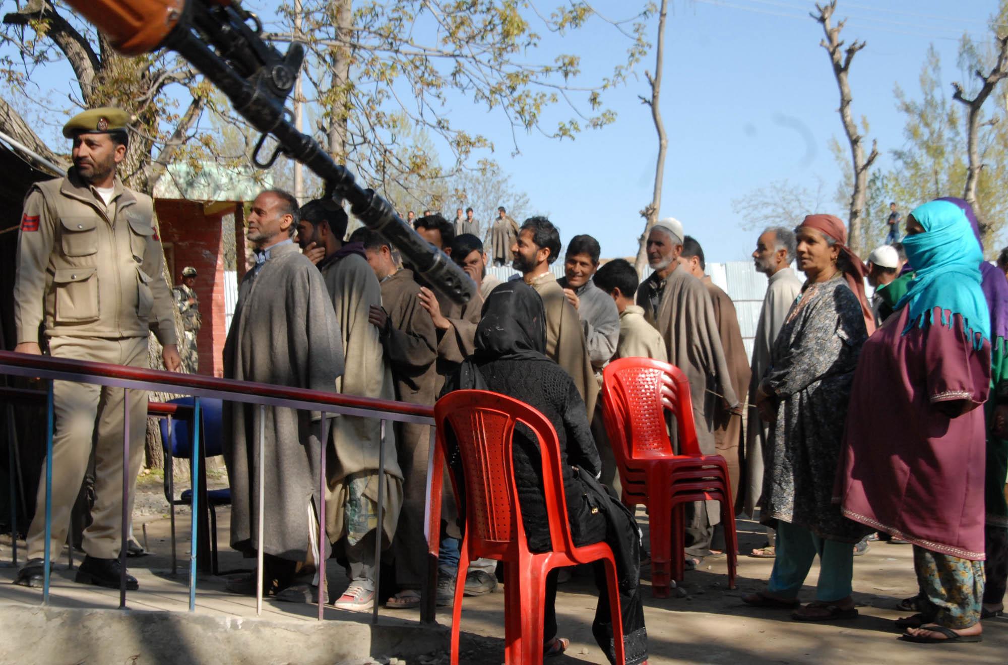 Election campaigning, voting challenging in restive Kashmir