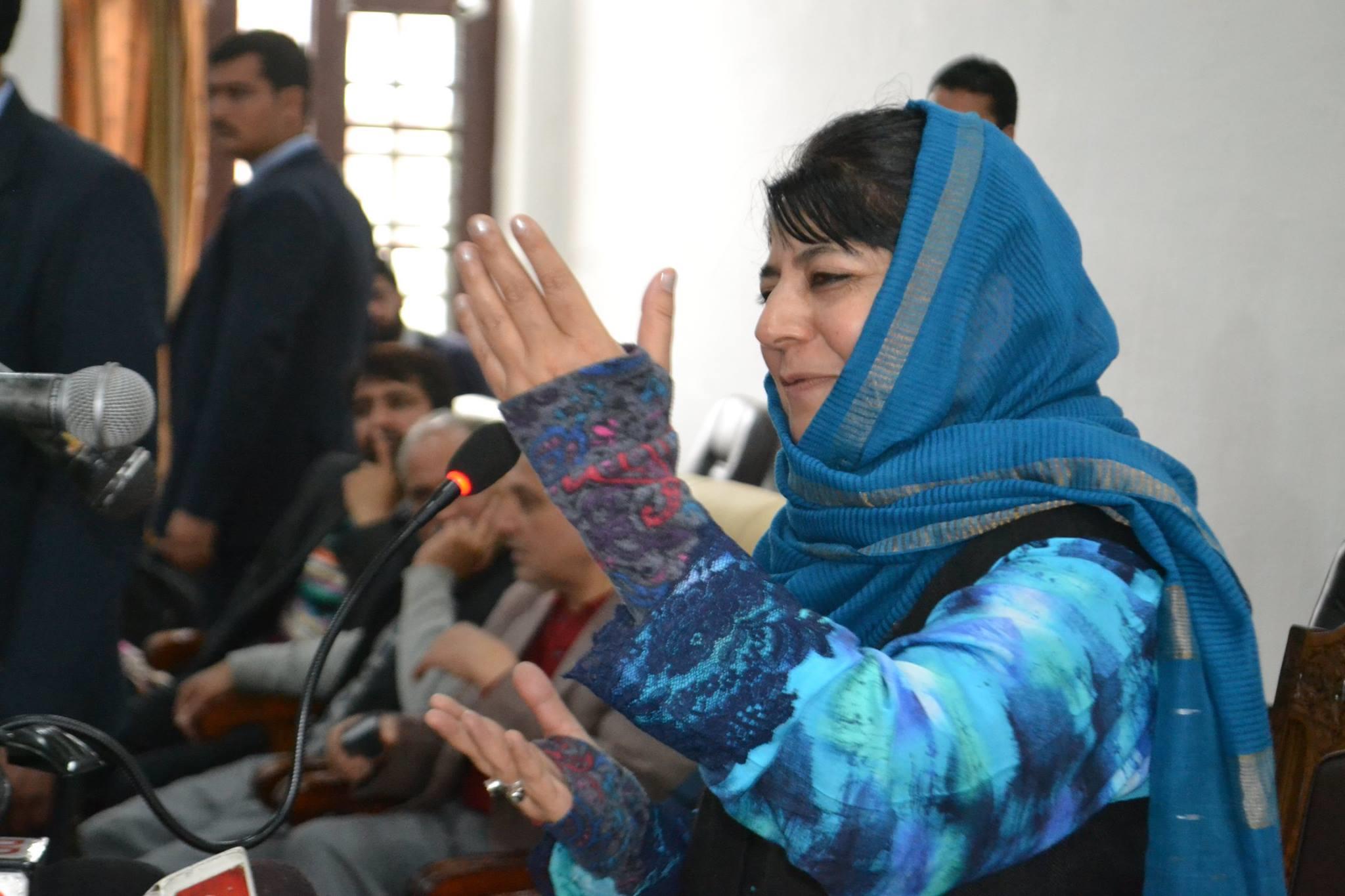 PDP an agenda based party, allied with BJP to get bigger issues resolved: Mehbooba