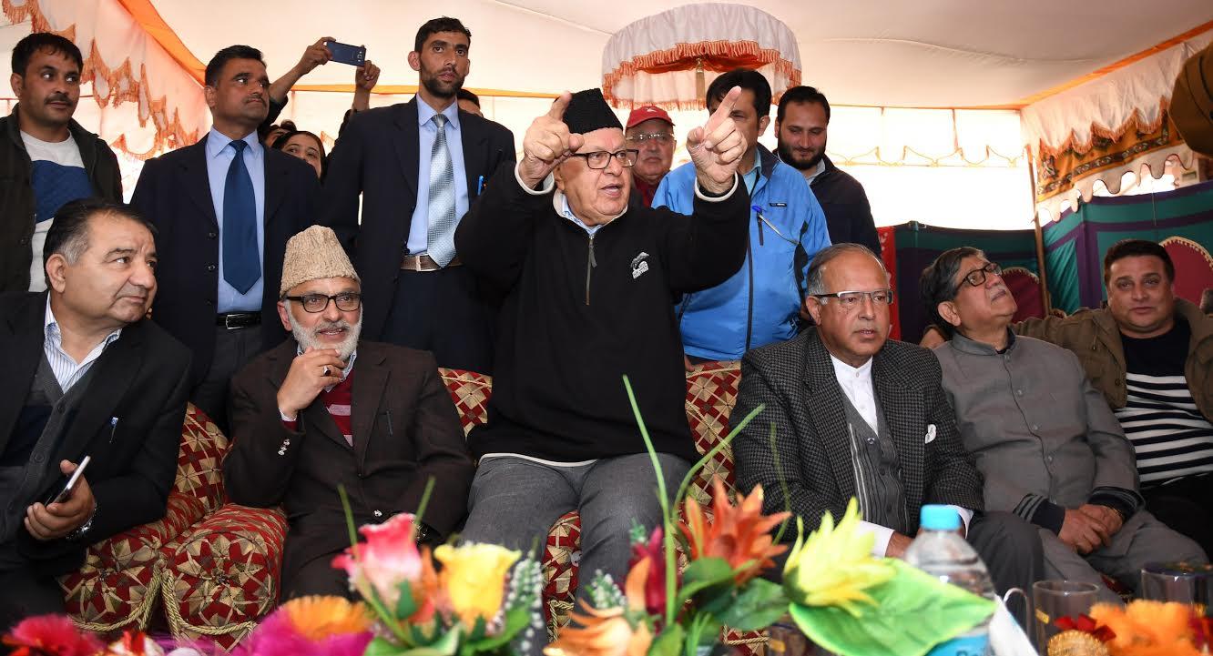 Delhi can’t resolve Kashmir unilaterally: Dr Farooq to Rajnath Singh