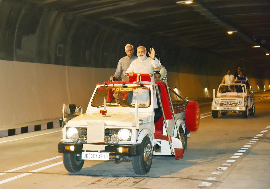 PM dedicates to people 9.2 KM Chenani-Nashri Tunnel