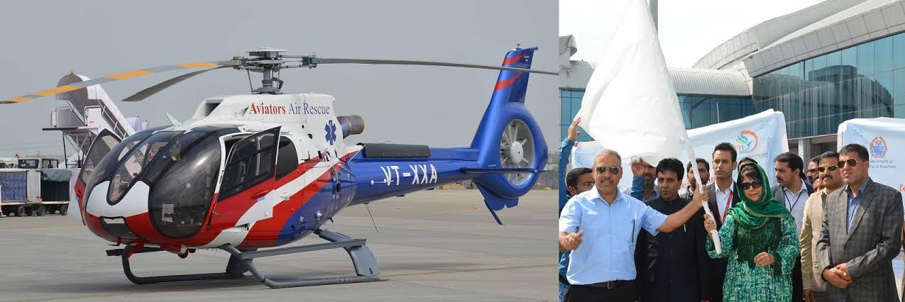 Chief Minister inaugurates chopper service to Gurez