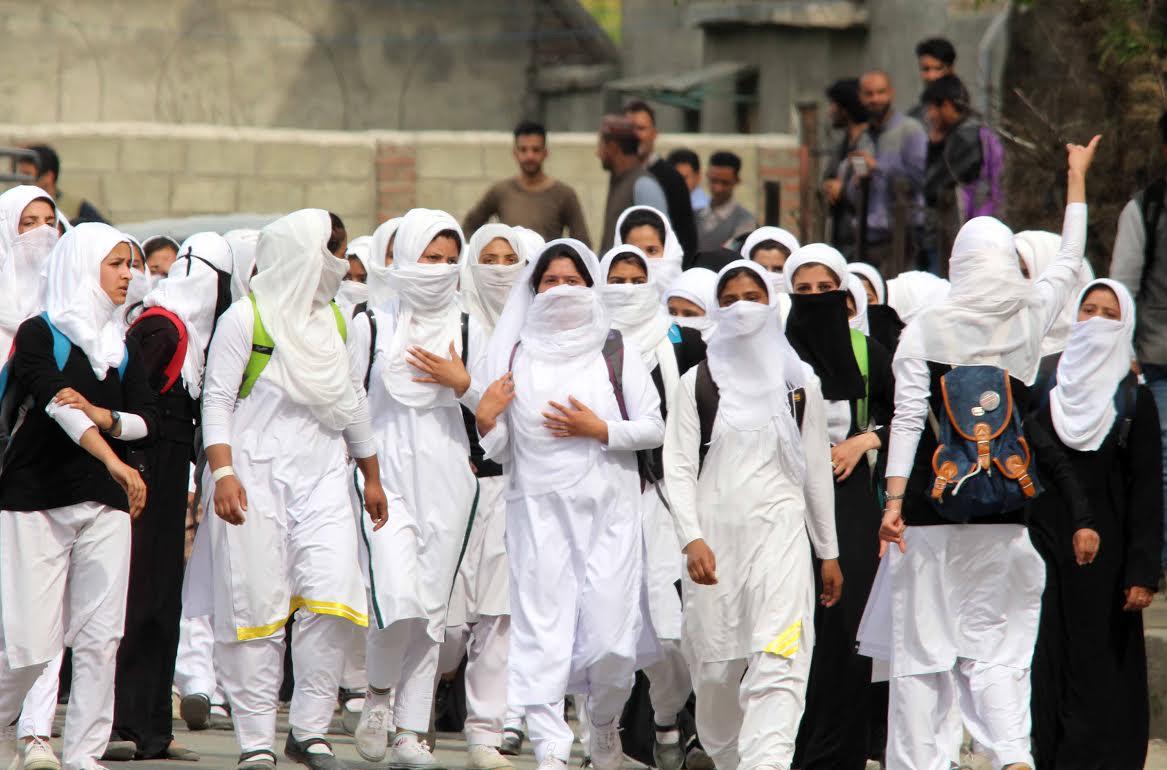 Protests continue at few colleges in Kashmir
