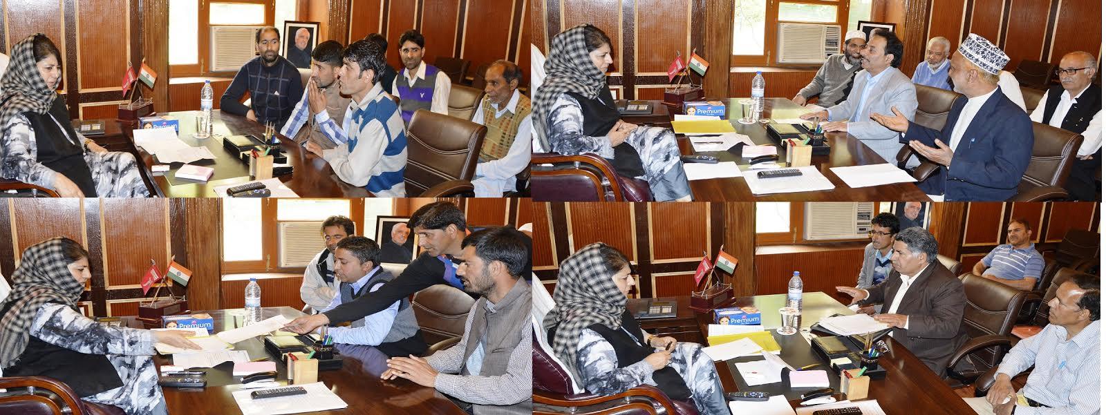 Ziyarat committee Sonwar, Shalimar residents, other deputations meet CM