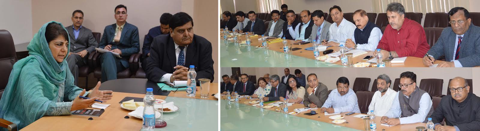 Conduct regular field visits, reach out to people to mitigate their problems: Mehbooba to officers