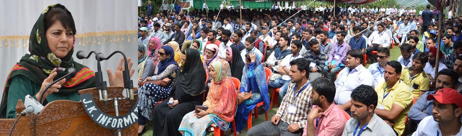 Entrepreneurship key to creating jobs, productive engagement of youth: Mehbooba