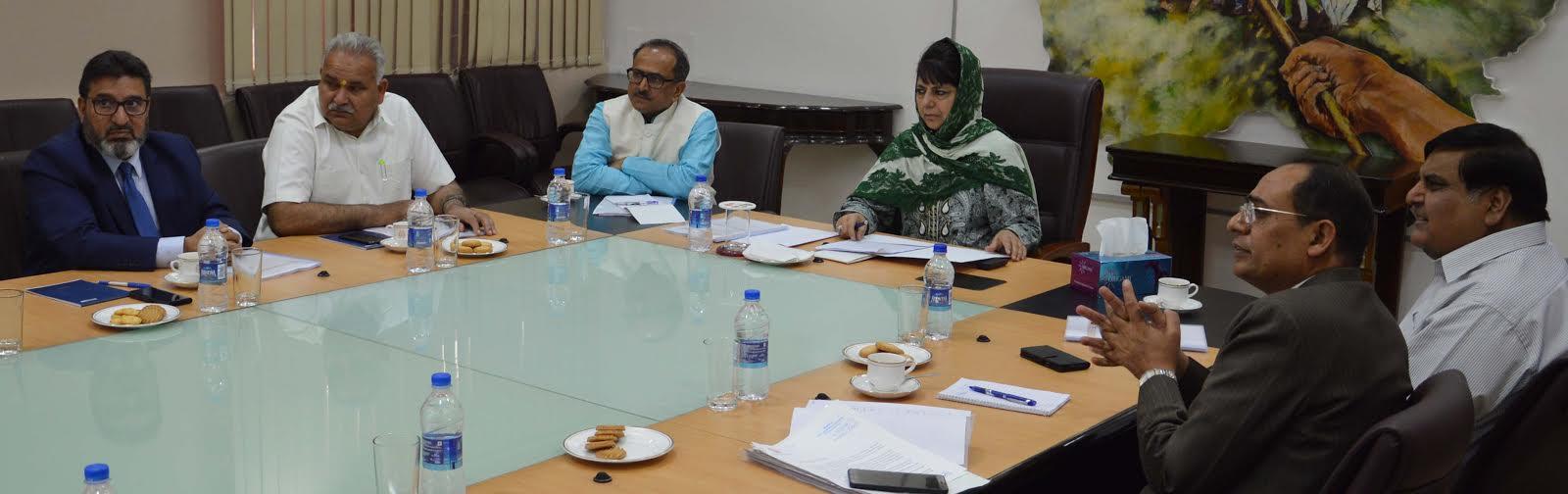 Mehbooba for immediate induction of 2 dredgers for Jhelum de-silting