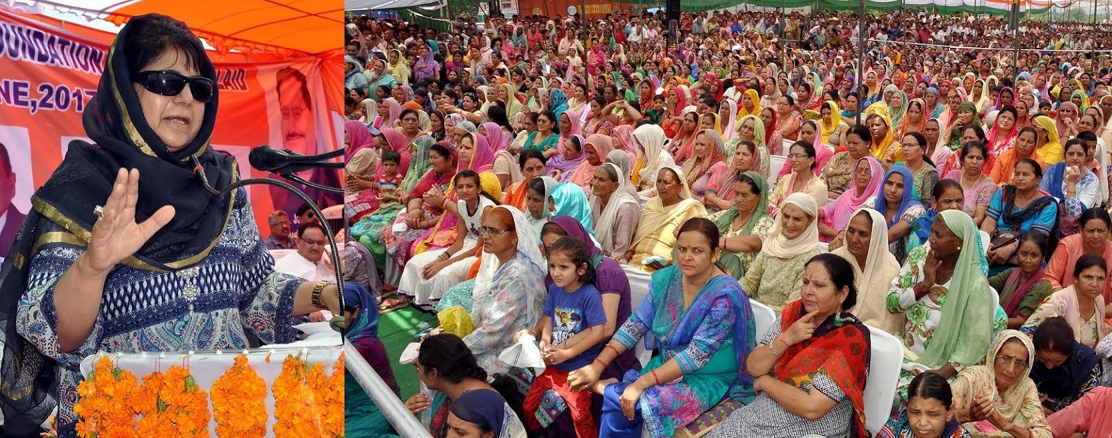 Mehbooba pays rich tributes to Mirza Mohammad Afzal Baig