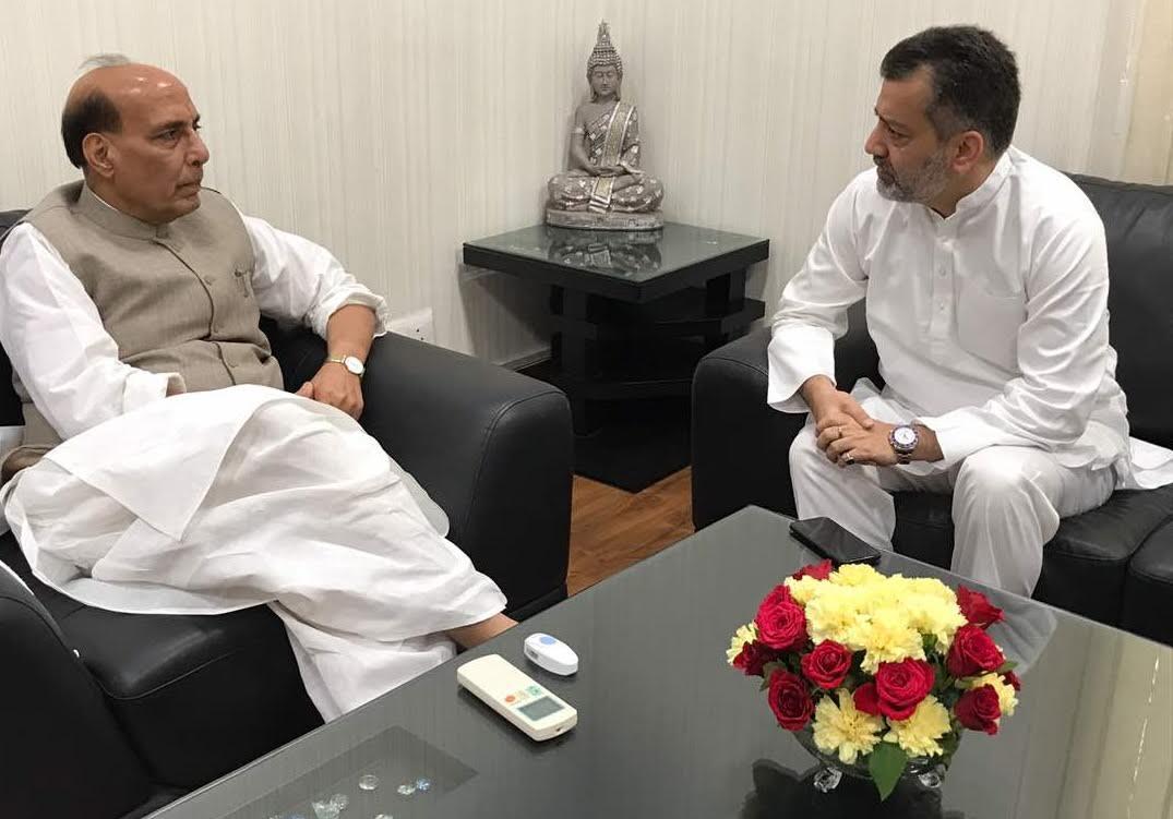 Imran Ansari calls on Rajnath Singh