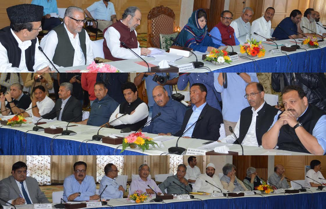 Mehbooba convenes All Party Meeting on GST