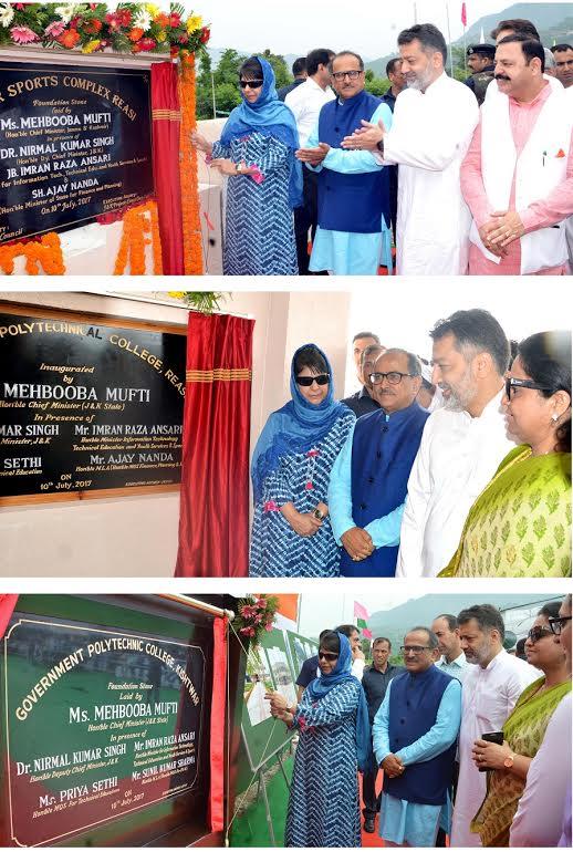 CM inaugurates Polytechnic Colleges at Reasi, Kathua, Samba