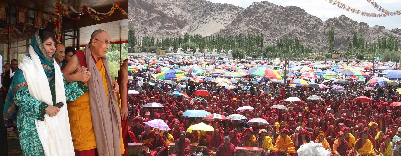 Mehbooba welcomes Dalai Lama, praises him for his statement on Islam