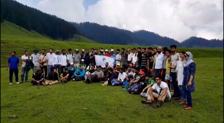 Tourism deptt organizes maiden trek to Bangus Valley