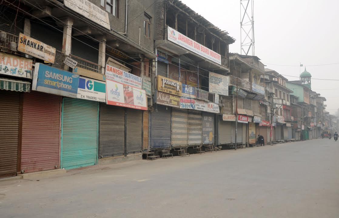 Kashmir parts observe shutdown against militants’, civilian killing