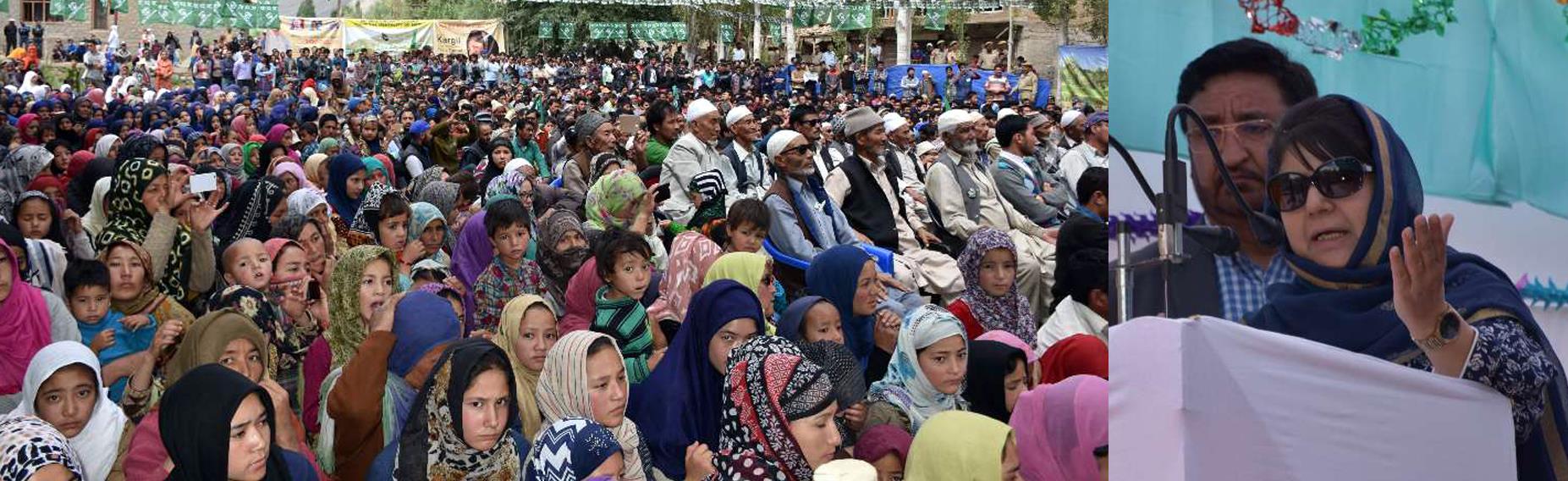 Mehbooba asks for promoting Kargil as a separate package in tourism market
