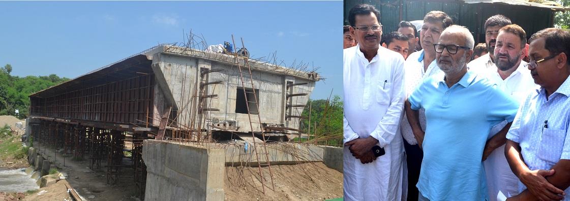 Naeem inspects development works at Bishnah