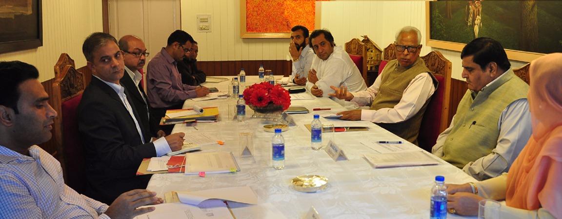 Governor, Sajad Lone review problems relating to Specially Abled Persons