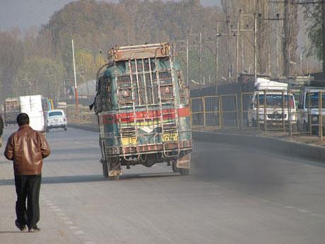 In Srinagar city, vehicles contribute most to air pollution