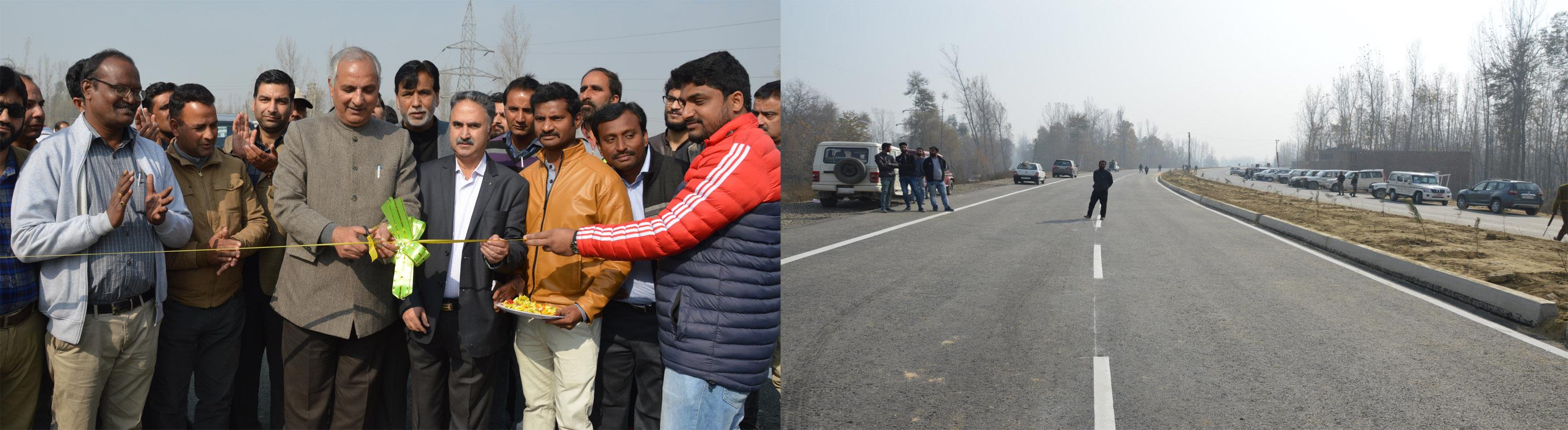 Veeri inaugurates 12 km Bijbehara-Anantnag stretch of highway project