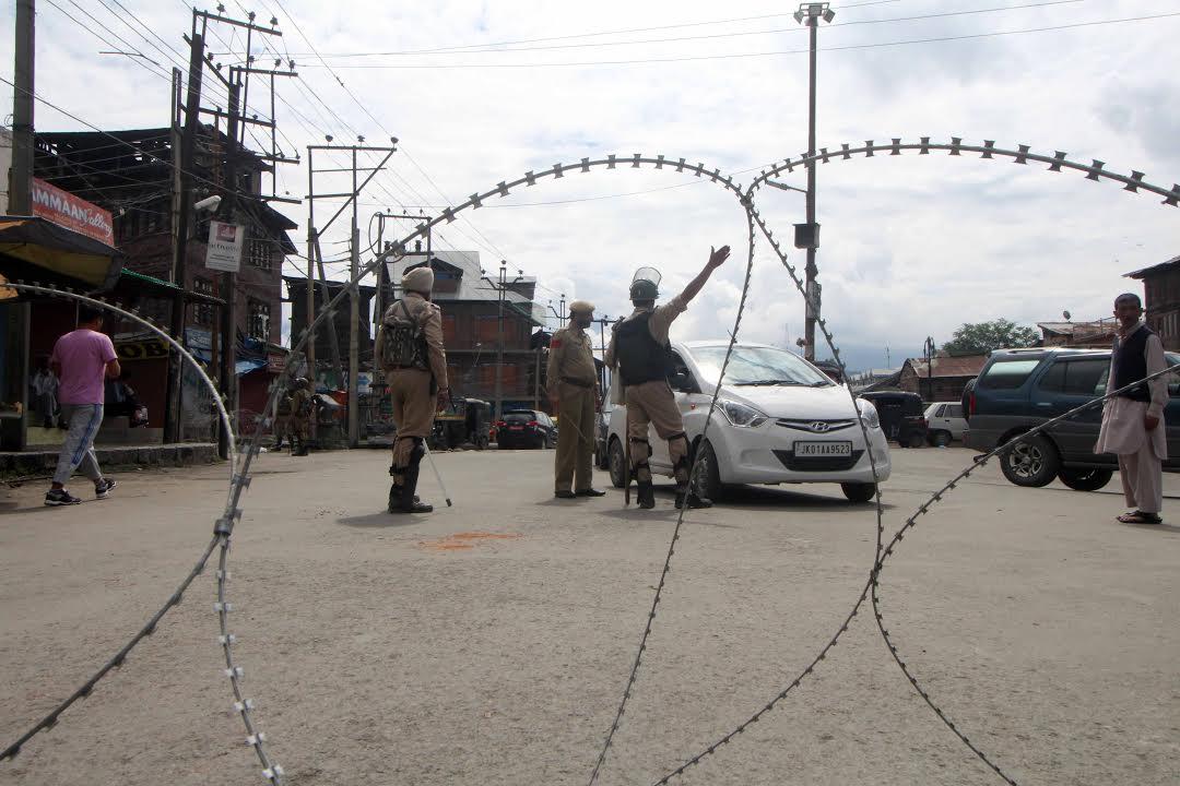 Restrictions in Srinagar areas on Mon